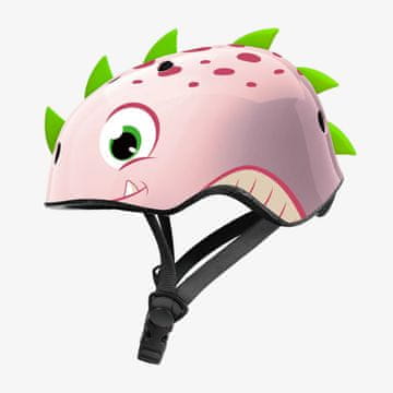 Outdoor master  Otroška kolesarska čelada Fun Animal Pink Dinosaur