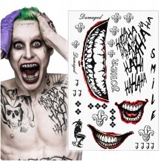 Korbi Začasne tetovaže Joker Suicide Squad 32 kosov