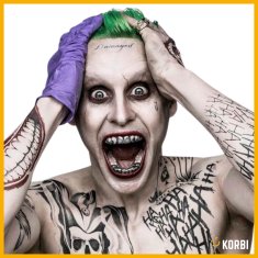 Korbi Začasne tetovaže Joker Suicide Squad 32 kosov