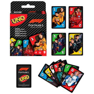 Mattel UNO Formula 1 družabna igra s kartami (JMF10)