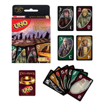 Mattel UNO Gospodar prstanov družabna igra s kartami (JMF13)