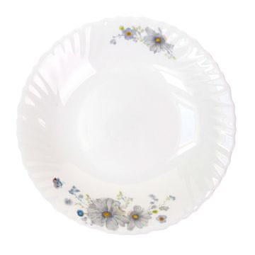 GLOBOK KROŽNIK AMELIA 22 CM, OPALNO STEKLO