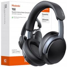 Mcdodo BREZŽIČNE BLUETOOTH SLUŠALKE MCDODO Z MIKROFONOM IN ANC ČRNE