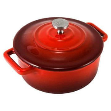 CS Solingen Posoda za serviranje in peko CS-075965 litoželezna Xanten 13 x 10 cm rdeča