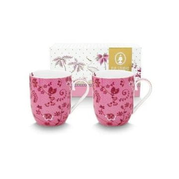 Pip Studio Komplet skodelic Small Jolie Flowers Pink 145ml