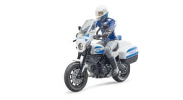 Ducati BRUDER Scrambler Ducati motocikel s policistom, 1:16