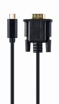 slomart Gembird USB-C na VGA kabel, 2m, 1920x1080 60Hz, črn