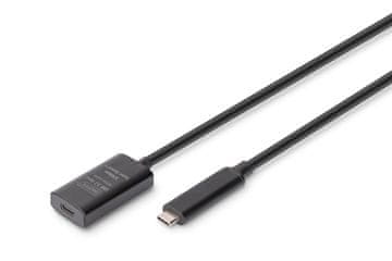 slomart Digitus DA-70868 aktivni USB-C podaljšek, 5m, 10Gbps