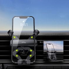 Allity ACH-100 avto nosilec za telefon, 360°, črn