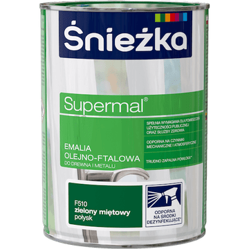 shumee Supermal oljno-ftalna emajlna barva mint zelena F510 0,8 l