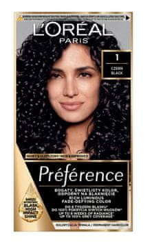 L’Oréal Barva za lase Loreal Preference - 1 črna (2x60ml, 54ml)