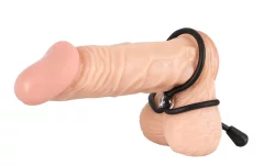 Bad Kitty Bad Kitty - črni vpenjalni obroček za penis