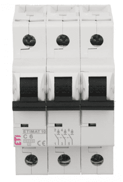 Odklopnik 3P C 6A 10kA AC ETIMAT10 002135712