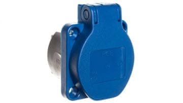 shumee Vtičnica 10/16A 2P+Z 230V /50x50/ modra IP54 108-0bc