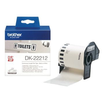 Brother Brother DK-22212 etiketirni trakovi črno-beli