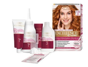 L’Oréal Barva za lase Loreal Excellence Creme 7.43 bakreno-zlato blond