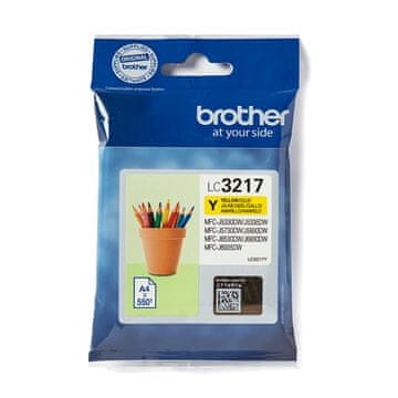 Brother Kartuša s črnilom Brother LC3217Y, 1 kos, originalna rumena