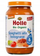 Holle Holle večerja špageti po bolonjsko od 8 mesecev 220 g testenin zelenjava govedina