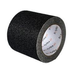 shumee PVC protizdrsni trak, 100 mm x 5 m, črn