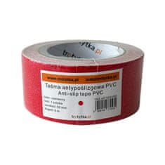 shumee PVC protizdrsni trak, 50 mm x 5 m, rdeč