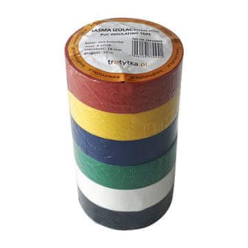 shumee PVC izolacijski trak, 18 mm x 10 m, mešanica 6 barv