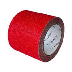 shumee PVC protizdrsni trak, 100 mm x 5 m, rdeč