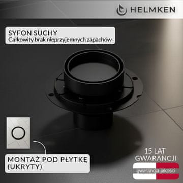 shumee Točkovni odtok Helmken 37U032MB, 100 x 100 mm, mat črna