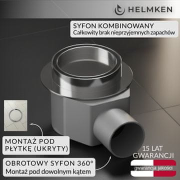 shumee Točkovni odtok Helmken 37Е0310H, 100 x 100 mm, kromiran