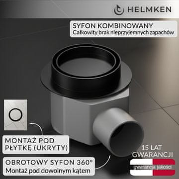 shumee Točkovni odtok Helmken 37Е032MB, 100 x 100 mm, mat črna