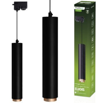 LUMILED Viseča stropna svetilka 29 cm reflektor GU10 LED ELIGIS črna