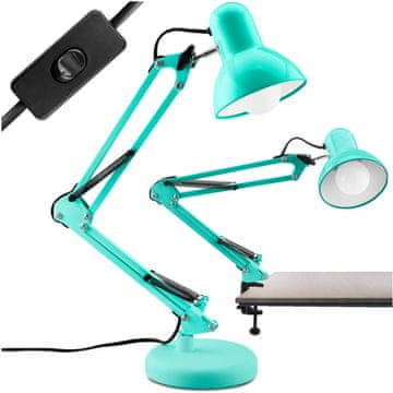 LUMILED Namizna svetilka za risanje TOBI Mint E27 + namizno grlo