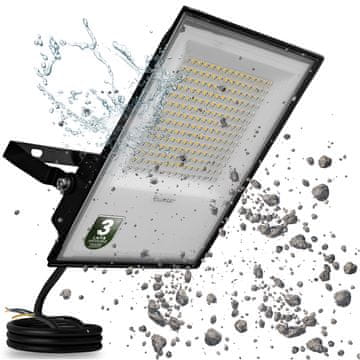 LUMILED LED zunanji reflektor, svetel, vodoodporen, 150 W, 16500 lm, 4000 K, osvetljen