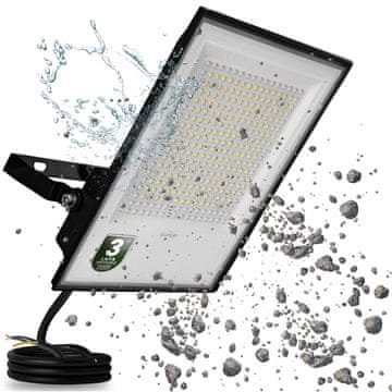 LUMILED LED zunanji reflektor, svetel, vodoodporen, 200 W, 22000 lm, 4000 K, osvetljen