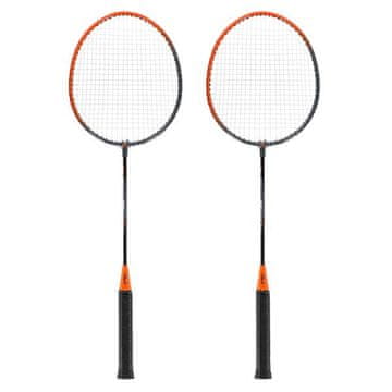 NILS NRZ005 jekleni / badmintonski komplet 2 loparja + prevleka za