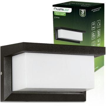LUMILED Vrtna svetilka E27 Pravokotna stenska svetilka LEVIS