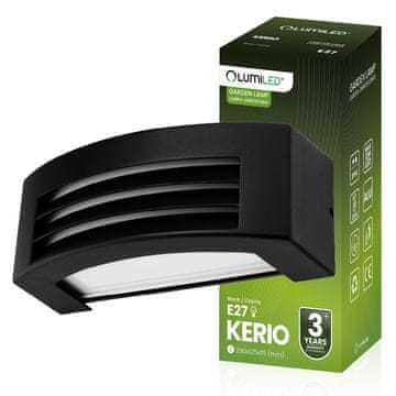 LUMILED Zunanja vrtna svetilka E27 LED fasadna stenska svetilka IP54 KERIO
