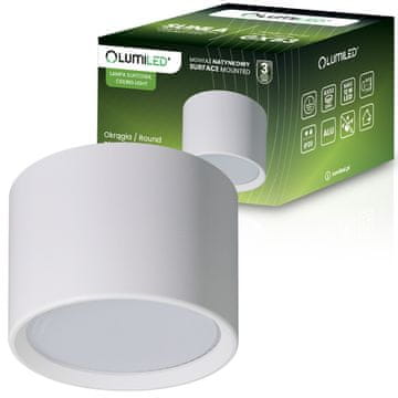 LUMILED HALOGENSKA svetilka Nadometna SUNLA Tuba Gx53 LED Spot stropna svetilka Cilindrična bela