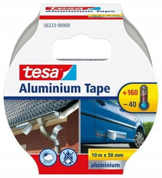 BEIERSDORF tesa ALU trak močan, 50UM, brez podloge, 10MX50MM