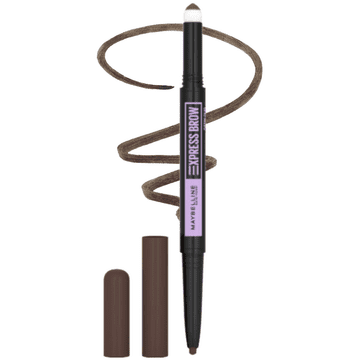 L’Oréal Maybelline Express Brow 04 Temno rjava dvostranski svinčnik za obrvi temno rjava