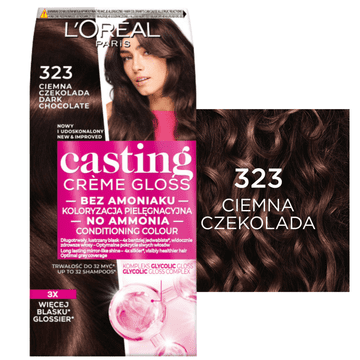 L’Oréal L'Oréal Paris Casting Creme Gloss 323 Temna čokolada