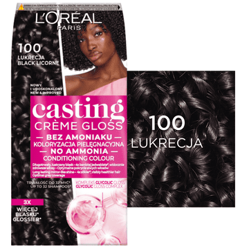 L’Oréal L'Oréal Casting Crème Gloss barva za lase brez amoniaka 100 Licorice
