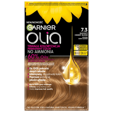 L’Oréal Garnier Olia permanentna barva za lase 7.3 zlato temno blond