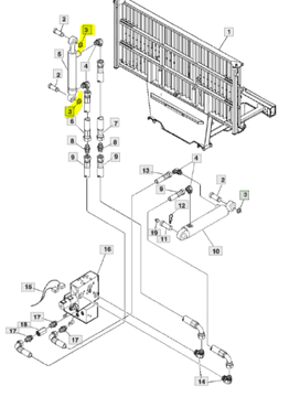 John Deere Zadrževalni obroč hidravličnega cilindra 110D 1210E 1210G 1270G 40M7195
