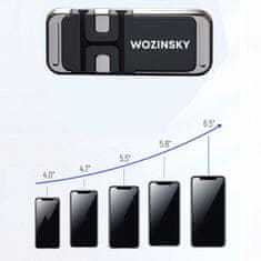 WOZINSKY SAMOLEPILJNI MAGNETNI DRŽALNIK ZA TELEFON Z ORGANIZATORJEM KABLOV ČRNEGA OBLIKE