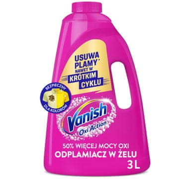 Vanish Oxi Action gel za odstranjevanje madežev roza 3 l