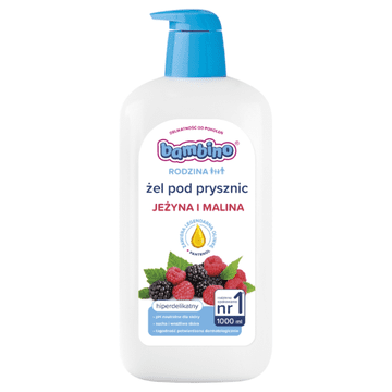 shumee 101927 Bambino Družinski gel za prhanje z vonjem robid in malin 1000 ml