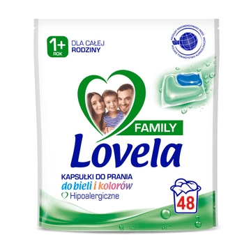 shumee 013951 Lovela Family univerzalne kapsule za pranje perila 48 kosov.