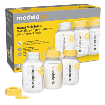 shumee Medela barvne stekleničke 150 ml (3 kosi)
