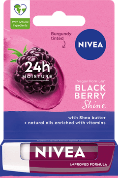 shumee 363066 NIVEA Blackberry Shine hranilna šminka 4,8 g