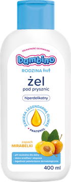 shumee 071398 BAMBINO Family Izjemno nežen gel za prhanje z vonjem mirabele 400 ml